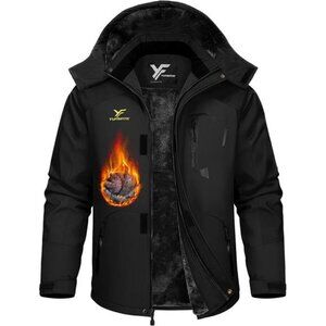 Men Winter Jacket Waterproof Windproof Insulated Ski Snowboard Work Coat Warm